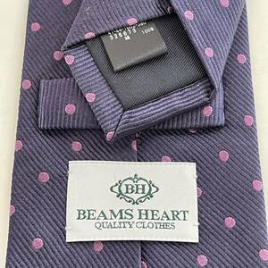 BEAMS( Beams ) фиолетовый точка галстук 
