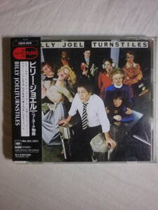 『Billy Joel/Turnstiles(1976)』(1990年発売,CSCS-6015,廃盤,国内盤帯付,歌詞対訳付,Say Goodbye To Hollywood,New York State Of Mind)