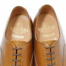 ★極美品★【SANDERS】8469T■7.5F/26cm■内羽根式パンチドキャップトゥ■サンダース■ディプロマットコレクション■備品付_画像9