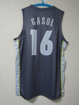 【美品】 NBA LALERS パウ・ガソル GASOL #16 ★ロサンゼルス・レイカーズ ユニフォーム ゲームシャツ ジャージ L タンクトップ_画像2