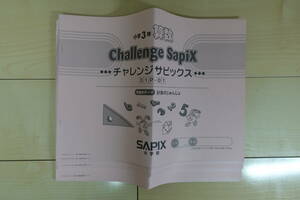 サピックス　３年　算数　チャレンジサピックス　０１－１４　２０１９年度版　