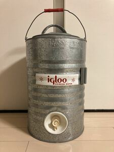  free shipping Vintage rare i glue metal Jug 3 gallon 11L records out of production ultra rare IGLOO water jug 87 year made 