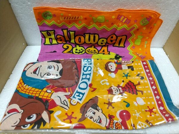 ディズニー バンダナ2枚 【新品】ダイヤモンドホースシューレビューと【中古】2004ハロウィン【複数購入割引あり】