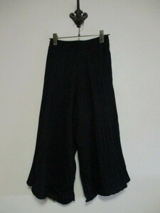 BARAK black knitted wide pants (USED)10323