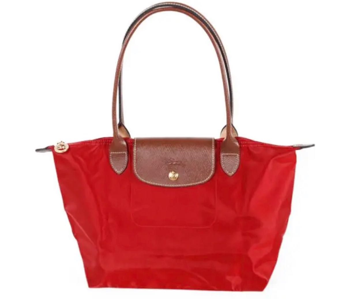 ロンシャン プリアージュ 限定 セレクト グレー レッド レア LONGCHAMP