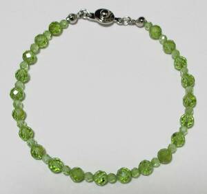 bzg# natural stone bracele # peridot 1