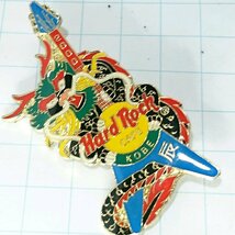 送料無料)Hard Rock Cafe 龍 ギター ハードロックカフェ PINS ブローチ ピンズ A14124_画像1