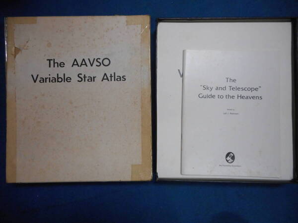 即決 1980年『AAVSO変光星星図 AAVSO VARIABLE STAR ATLAS』星座早見、天体観測、Astronomy, Star map, Celestial chart, Planisphere