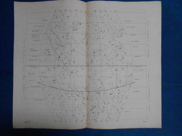 即決1811年英国『ウオラストン星図第4図』星座早見盤、天文暦学書、アンティーク、Astronomy, Star map, Celestial chart, Planisphere