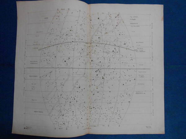 即決1811年英国『ウオラストン星図第8図』星座早見盤、天文暦学書、アンティーク、Astronomy, Star map, Celestial chart, Planisphere