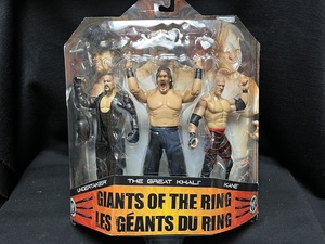 JAKKS:WWE Giants of The Ring 3Pack limitation under Tey car, Great *kali& Cain ( unopened goods )