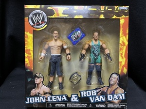 JAKKS：WWE EXCLUSIVE BOX SET ジョン・シナ＆ロブ・ヴァン・ダム w/ベルト＆MITBケース （未開封品）