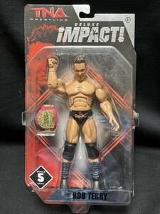 JAKKS：TNA DELUXE IMPACT Series 5 ロブ・テリー w/ベルト　（未開封品）