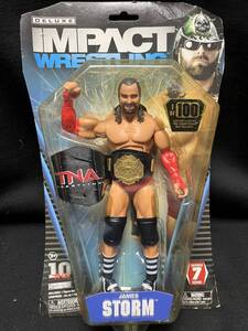 JAKKS：TNA DELUXE IMPACT Series 7 ジェームス・ストーム w/限定ベルト （100アイテム限定、未開封品）