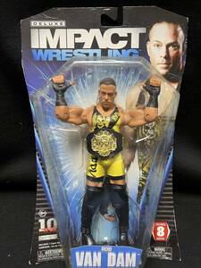 JAKKS：TNA DELUXE IMPACT Series 8 ロブ・ヴァン・ダム w/ベルト （未開封品）