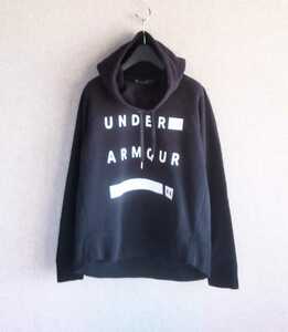 ★超美品　under armour アンダーアーマー　パーカー　裏起毛　ブラック　サイズMD★