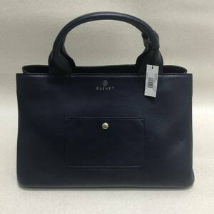 【ブルエ BLEUET レザー 2WAY ミニトートバッグ ハンドバッグ ショルダーバッグ M 肩掛け 鞄 ネイビー】