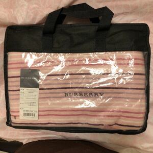 新品 バーバリー ハーフケット ウール混 140×100㎝ ひざ掛け BURBERRY LONDON 未使用