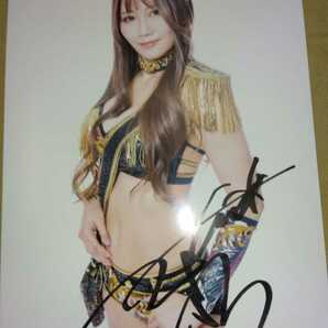 女子プロレススターダム 雪妃真矢 直筆サイン入りポートレートの画像1