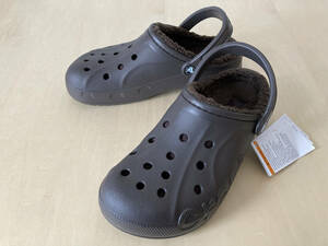 26cm 茶色 クロックス バヤ ラインド クロッグ crocs BAYA LINED CLOG ESPRESSO 26㎝ ボア付き