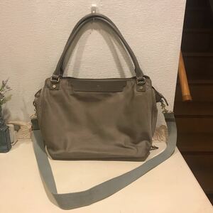 TOPKAPI レザー×ナイロンショルダーバッグ2way