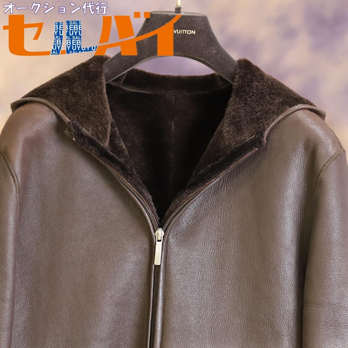 入荷処理 美品☆バーバリーロンドン☆ムートン☆牛革☆ベージュ