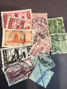 ドイツ切手⑦古切手 使用済み 13枚