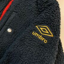 umbro アンブロ ボアジャケット ボアフリースジャケット メンズ Lサイズ ブラック アウトドア キャンプ_画像4