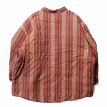 90's 00's ベーシックエディション チェック 中綿 ネルシャツ (3XL位) エンジ シャツジャケット 90年代 旧タグ オールド ビッグサイズ Y2K_画像3