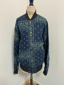 RRL ダブルアールエル インディゴ バンダナ ボンバージャケット