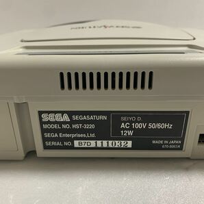 1円スタート 箱説付き 動作良好 セガサターン 本体 HST-0019 ニューサターン 後期型 HST-3220 白サターンの画像5