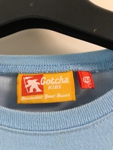 ガッチャ ガッチャキッズ GOTCHA KIDS ロゴ刺繍ロゴプリント ロンT ロングTシャツ 長袖 150cm 水色 ブルー_画像3