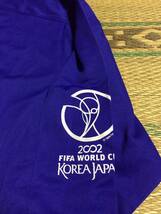 adidas アディダス 長袖 トレーニングシャツ 新品未使用 定価5900円 2002 FIFA WORLD CUP KOREA JAPAN 希少レア 廃盤 スポーツ 青 XS_画像3