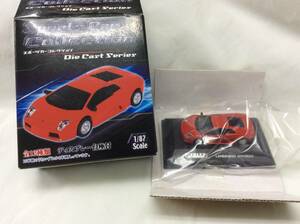  beautiful goods original box pedestal attaching WELLY 1/87 Lamborghini Murcielago 6.2 red red supercar collection 