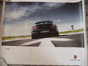  postage included rare beautiful goods not yet exhibition goods not for sale? poster dealer store large size PORSCHE Porsche 911 997 GT2 previous term black after 