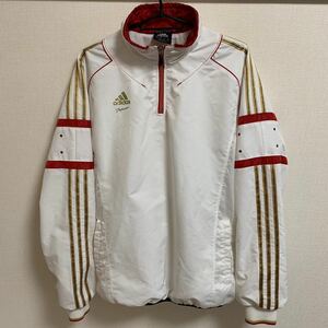 【人気】adidas professional 裏地有 ウインドブレーカー アディダス 白 ホワイト プロ野球 高校野球 WBC トレーニングウェア スポーツ