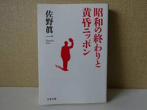 used★第1刷★文庫本 / 佐野眞一『昭和の終わりと黄昏ニッポン』解説：原武史 / 平成 山谷 沖縄 竹ノ塚【カバー/文春文庫/2011年10月10日】