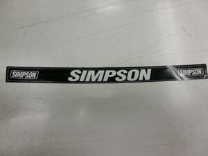 SIMPSON シールドステッカー ロゴ 付属品 白黒