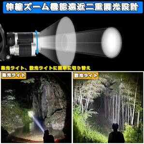 【ヘッドライト３LED 2.0】ヘッドライト USB充電式 LED 超高輝度 人感センサー led ライト 小型 軽量 ヘッドランプ ヘッドライト の画像5