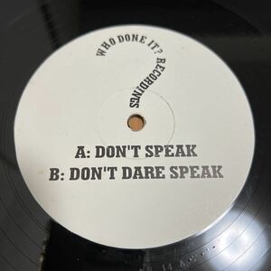 【ハピコア】Unknown Artist / Don't Speak - Who Done It? Recordings . No Doubt ネタ! Fade & Bananaman . Happy Hardcore