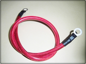  earthing wire earthing cable red 48 centimeter terminal attaching power cable earthing kit 