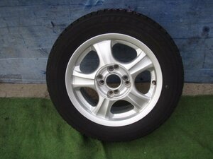 NA6CEロードスター についてた 社外 アルミホイール 14X 5JJ + 38 100 8穴 スタッドレスタイヤ BS 185/60R14 1本 ② 21147JJ 341244JJ