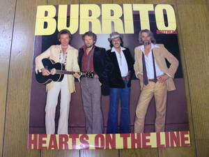 【レコード】BURRITO BROTHERS / HEARTS ON THE LINE 1981 CBS CURB　カントリー・ロック