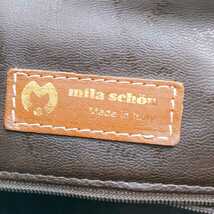 【美品】 ミラショーン ペイズリー柄 mila schon ハンドバッグ ボストン 肩掛け レザーバッグ ショルダーバッグ ハンド トート 鞄 _画像9