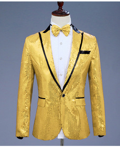 ST02-35a new goods fine quality 2 point yellow color yellow suit set 7 color development tuxedo stage costume men's outer garment trousers M L-5XL chairmanship musical performance . presentation production 