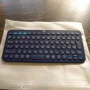 ロジクール ワイヤレスキーボード ブルー　無線 キーボード 薄型 小型 K380BK Bluetoothワイヤレス