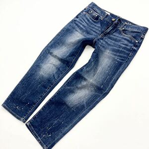 ギャップ ☆ GAP セクシーボーイフレンド W26 快適♪ ストレッチ ジーンズ ペンキ加工 アンクル丈 デニムパンツ お洒落な定番♪■Ja5315