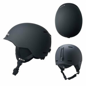 DICE ダイス 【D6 SNOW HELMET】 MATT BLACK 黒 LXL(59～62cm) 正規品 (JPN-FIT ダイヤル調整) スノーヘルメット