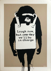 バンクシー / BANKSY “ LAUGH NOW ” WCP リプロダクション・シルクスクリーン・プリント R-262