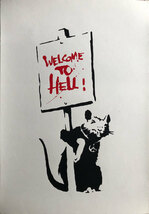 バンクシー / BANKSY “ WELCOME TO HELL ” WCP リプロダクション・シルクスクリーン・プリント R-306_画像1